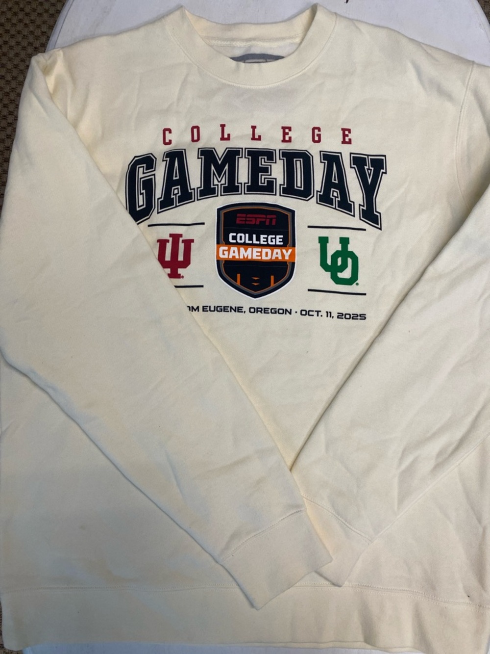 College Gameday Ivory Crewneck Sweatshirt - College Gameday